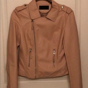 Peach Faux leather jacket size S
